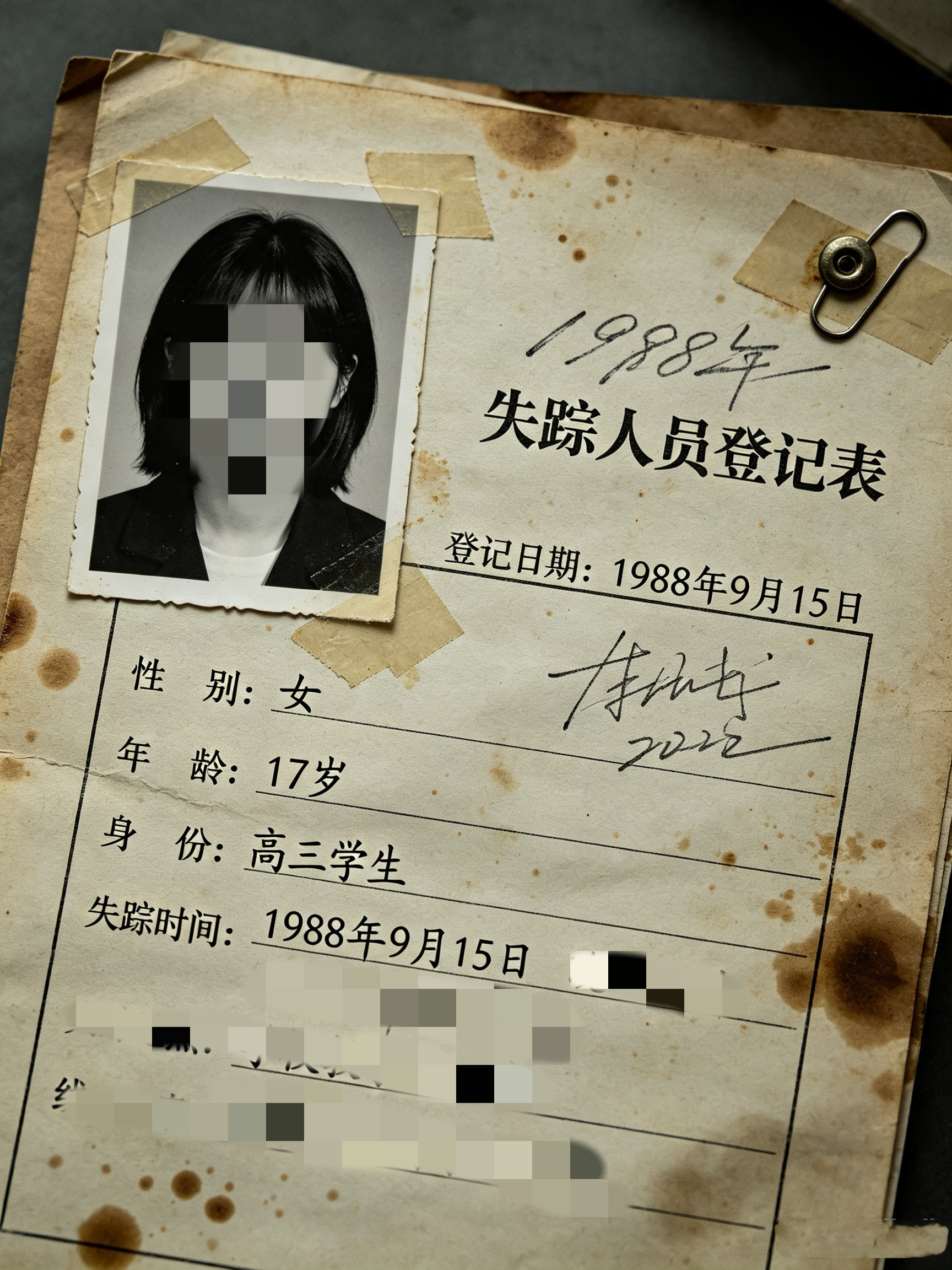 警方档案照片