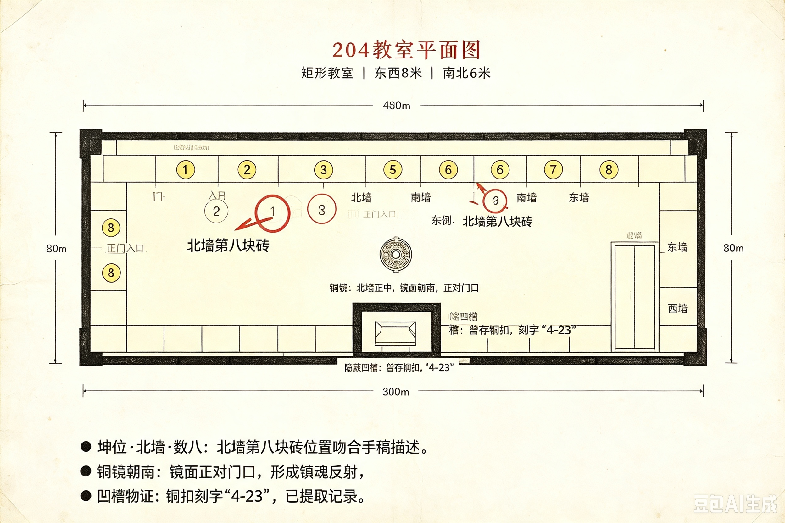 204教室平面图